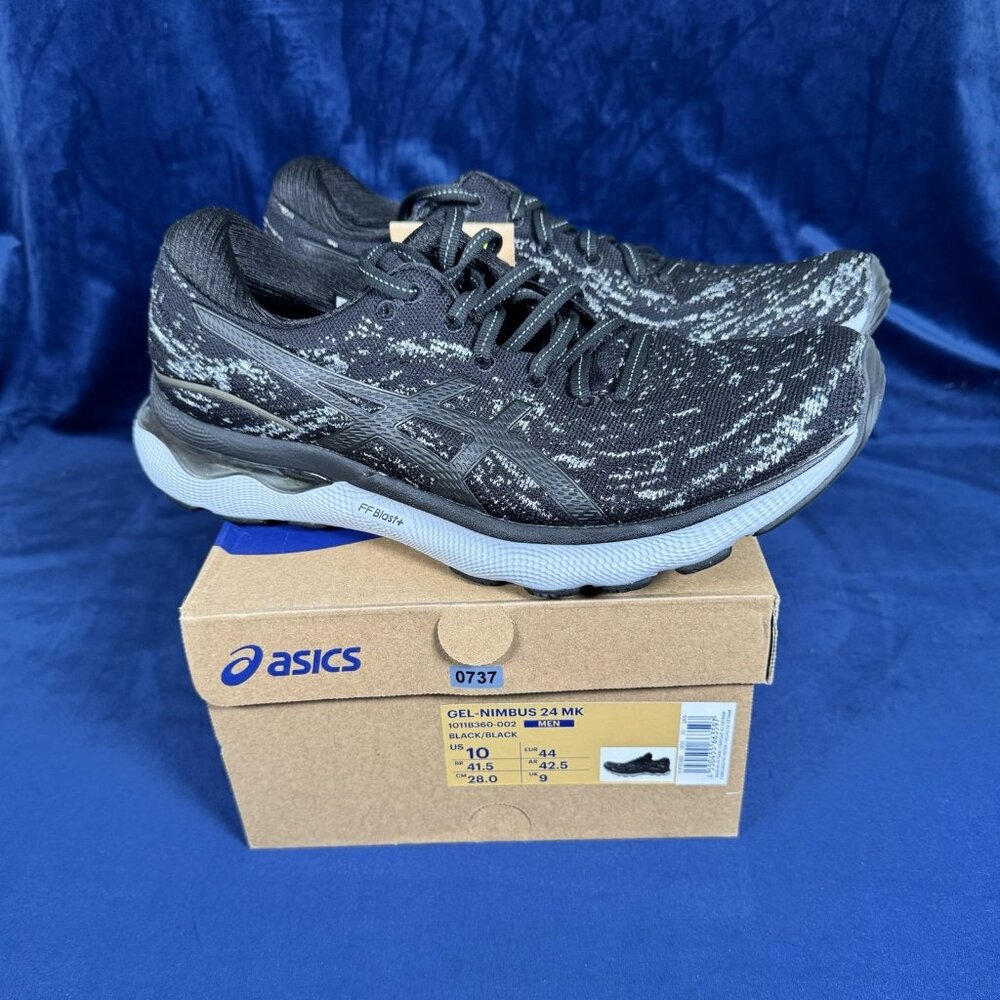 NEW Size 10 - ASICS GEL-Nimbus 24 MK Black 0736/0737